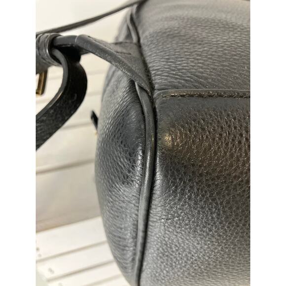MICHAEL KORS LARGE BLACK PEBBLED LEATHER WOMENS BACKPACK - Picture 10 of 16